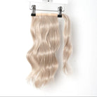 14" Wavy Clip In Ponytail Wavy Ponytail Easilocks Pearl Blonde 