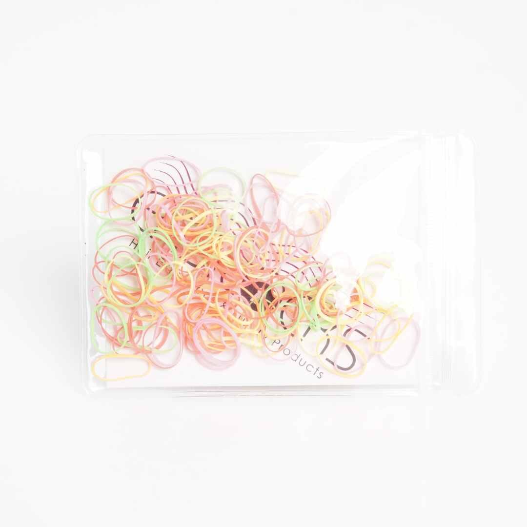 Multi Colour Hair Elastics - Neon Accessories Easilocks 