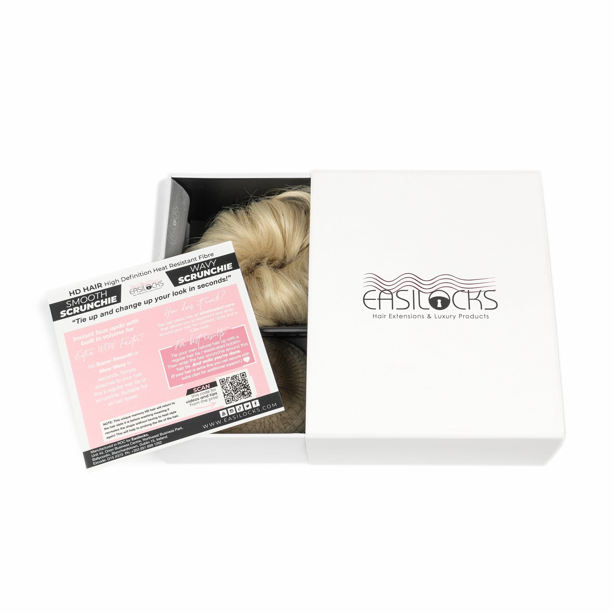 Easilocks Power Scrunchie (Set of 2) QVC Scrunchie Easilocks Ice Blonde 