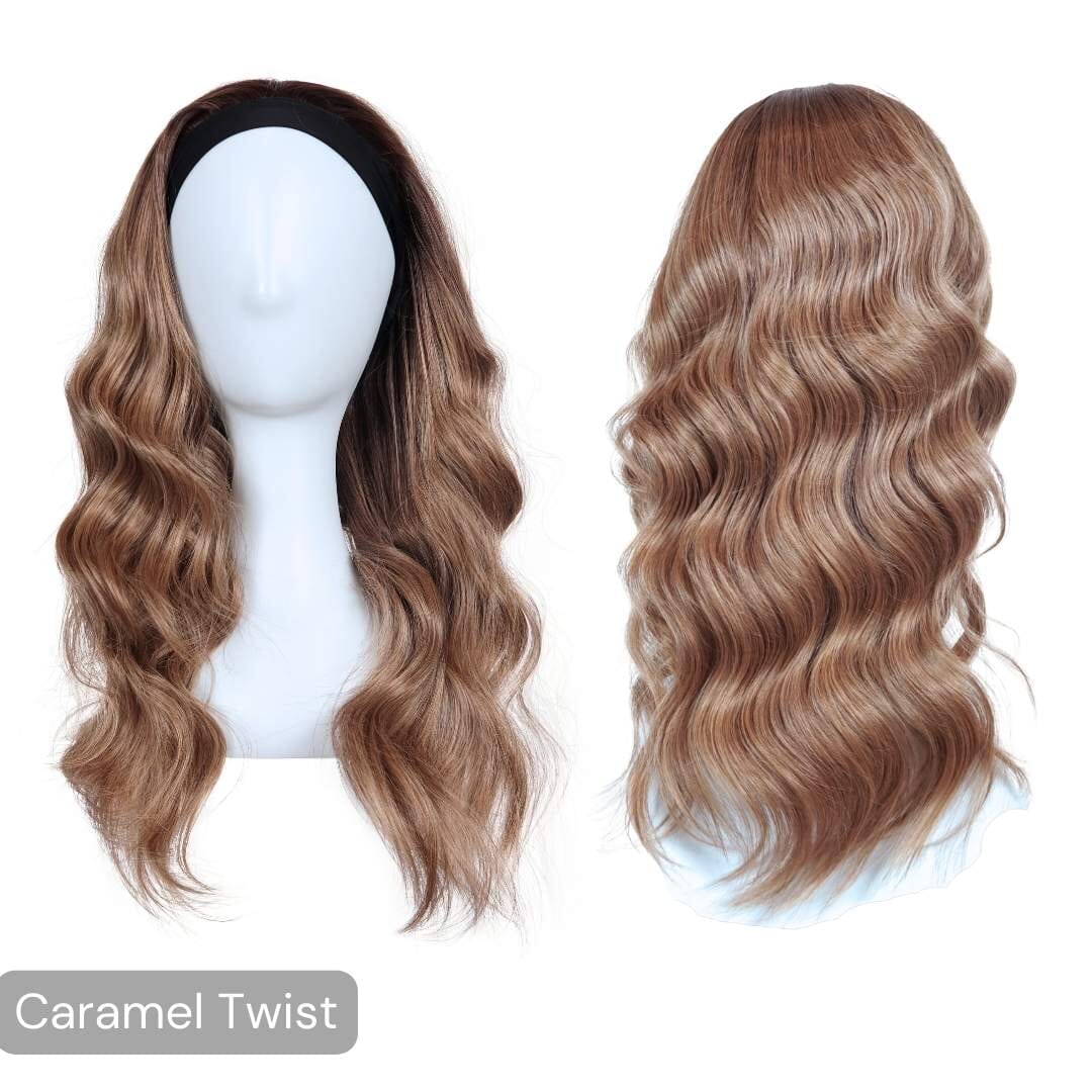 The Headband Wig Perfect Curl The Headband Easilocks Caramel Twist 