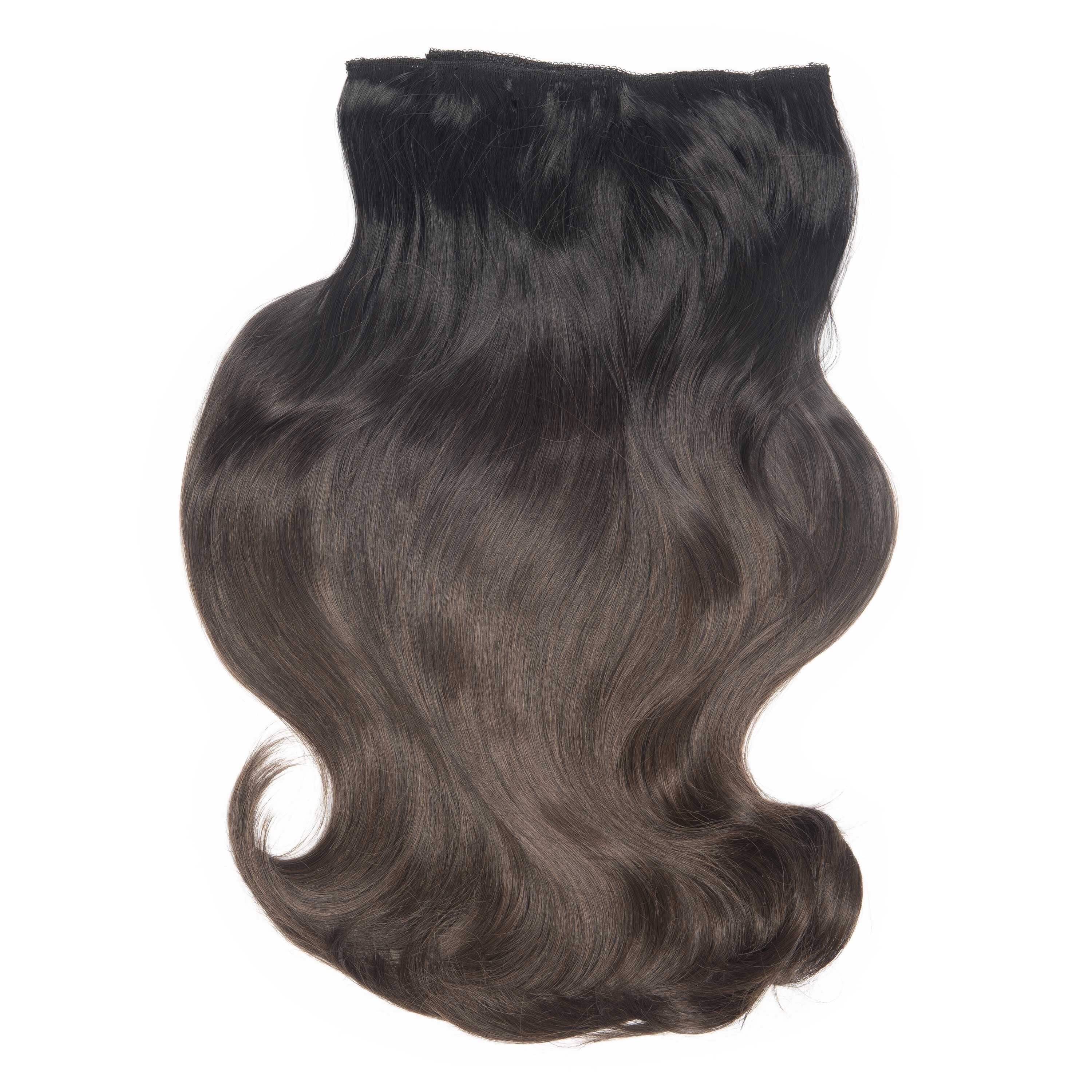 20" Volume Bouncy Clip In Hair Extensions Bouncy Clip In Hair Extensions Easilocks Dark Brown Ombre 