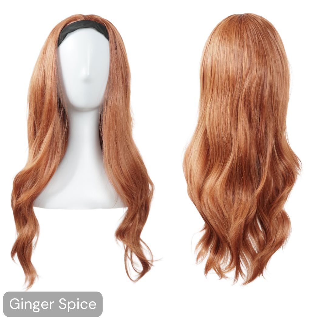 The Headband Wig Perfect Wave The Headband Easilocks Ginger Spice 