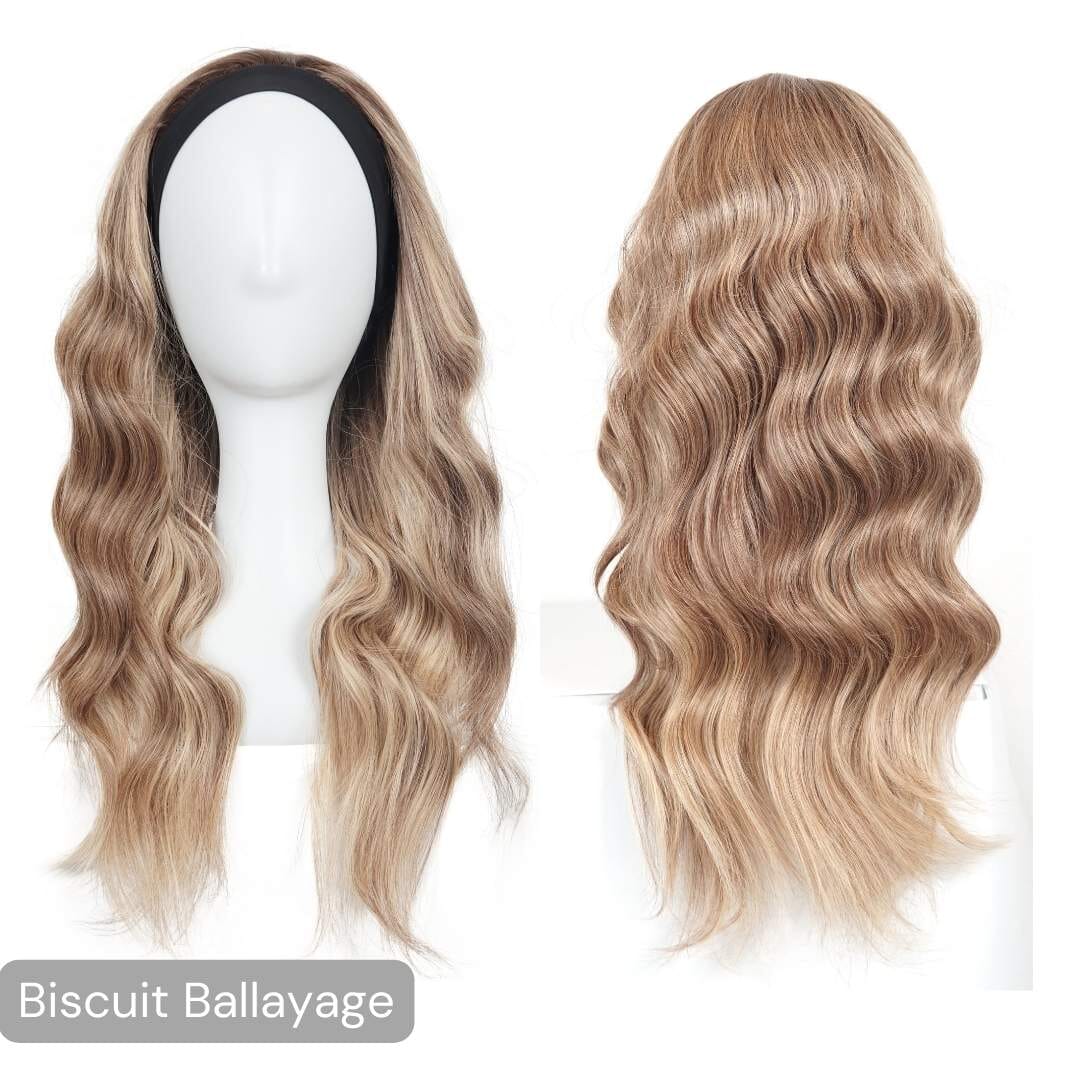 The Headband Wig Perfect Curl The Headband Easilocks Biscuit Balayage 