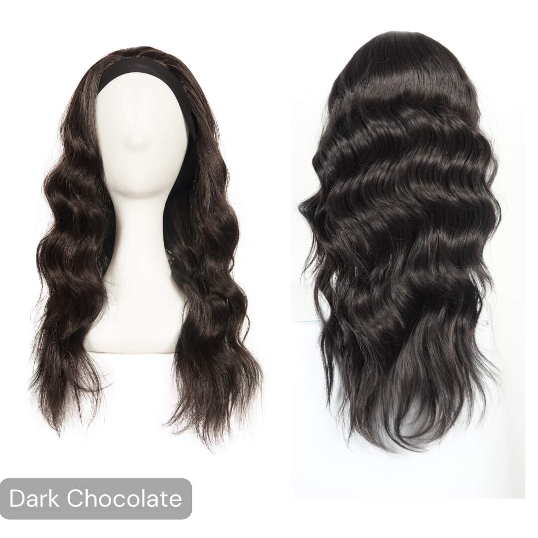 The Headband Wig Perfect Curl The Headband Easilocks DARK CHOCOLATE 