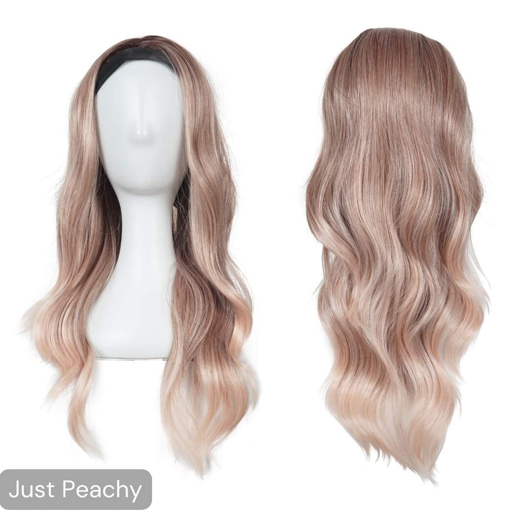 The Headband Wig Perfect Wave The Headband Easilocks Just Peachy 