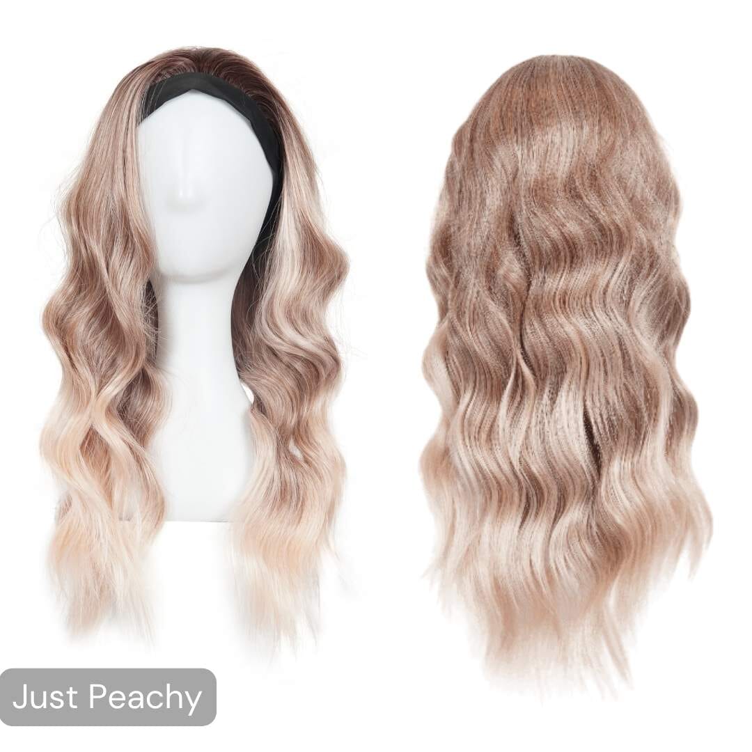 The Headband Wig Perfect Curl The Headband Easilocks Just Peachy 