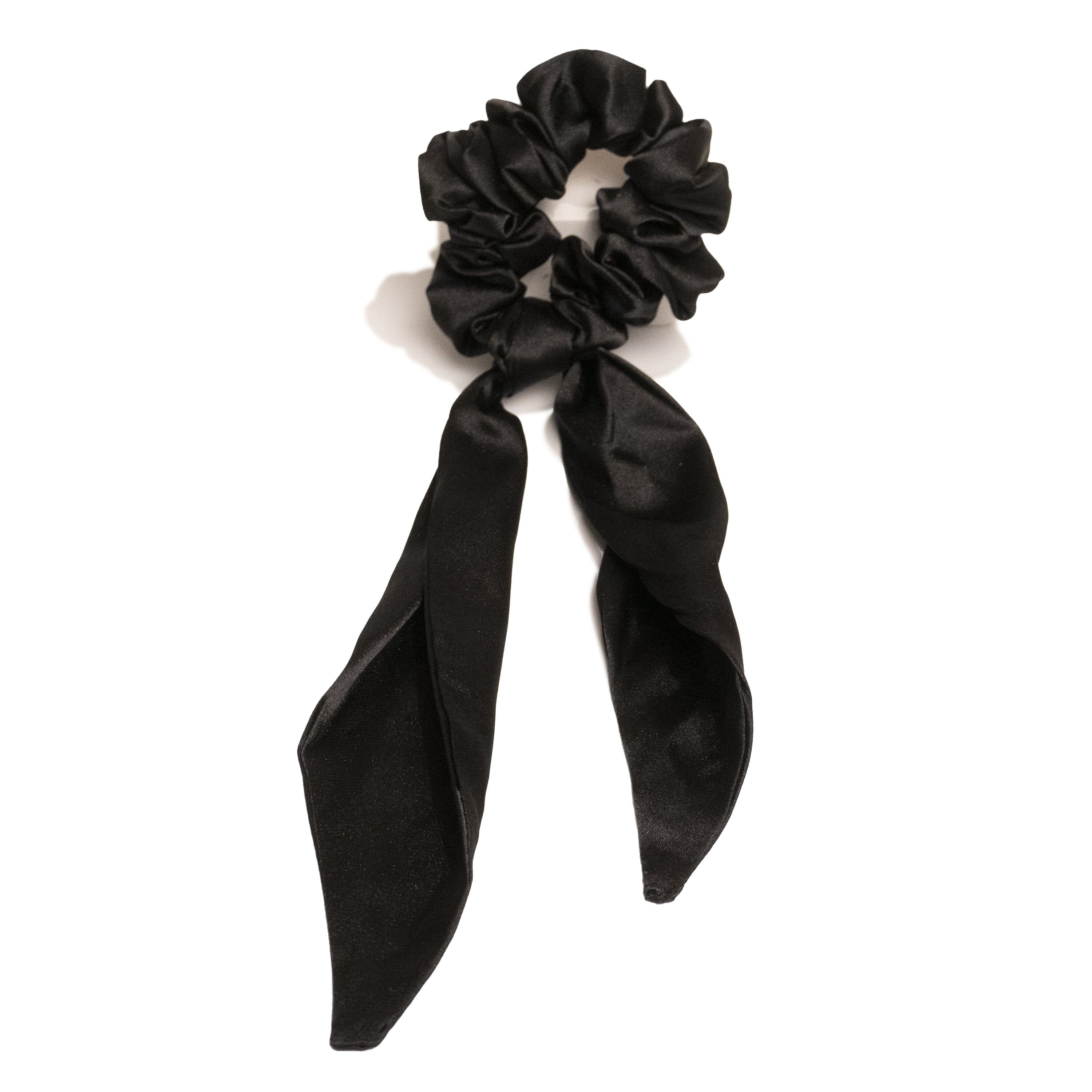 Satin Ribbon Scrunchie (Long) (7129682411715)