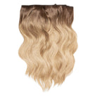 14" Wavy Clip In Hair Extensions Wavy Clip In Hair Extensions Easilocks Caramel Twist ( PRE ORDER ) 