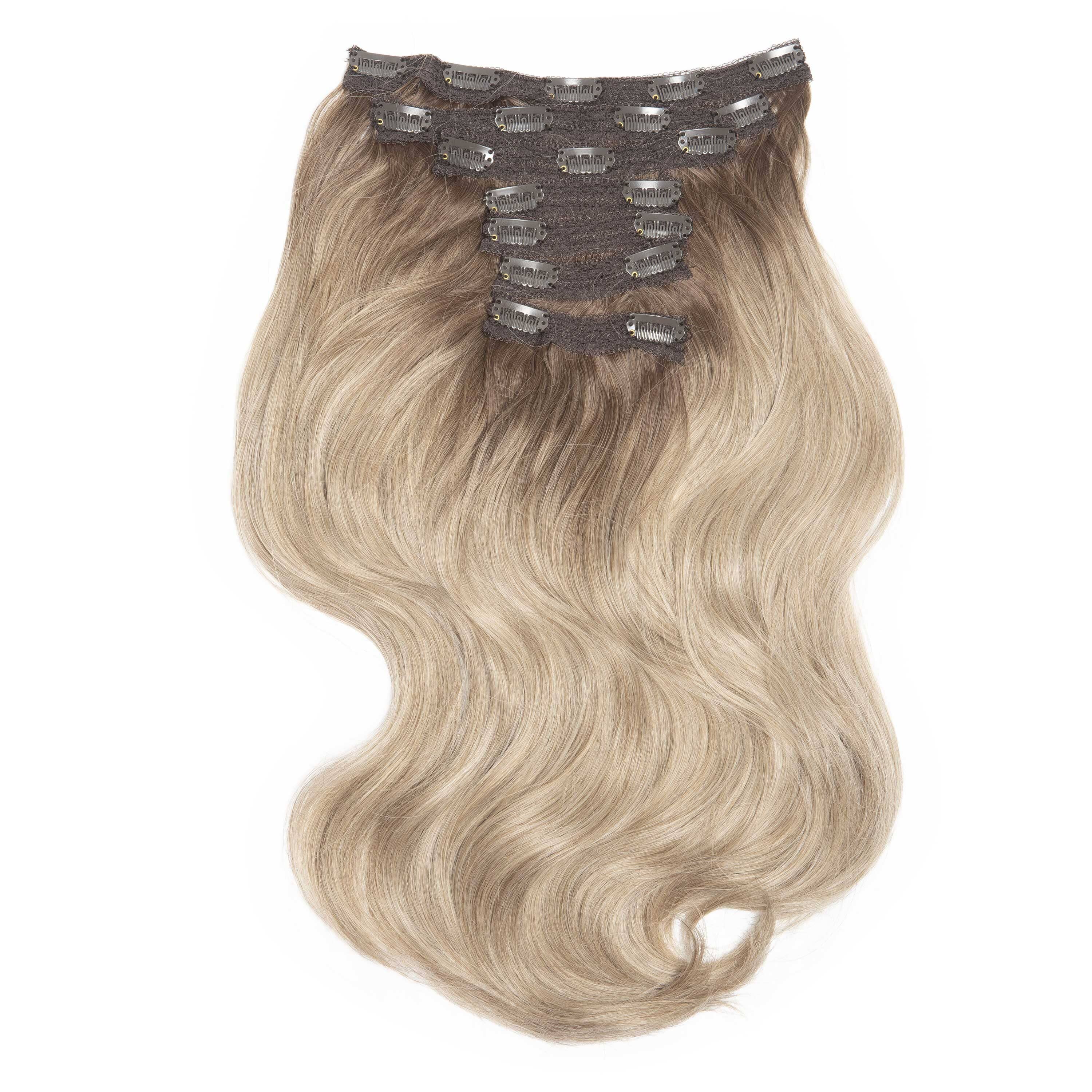 20" Volume Bouncy Clip In Hair Extensions Bouncy Clip In Hair Extensions Easilocks 