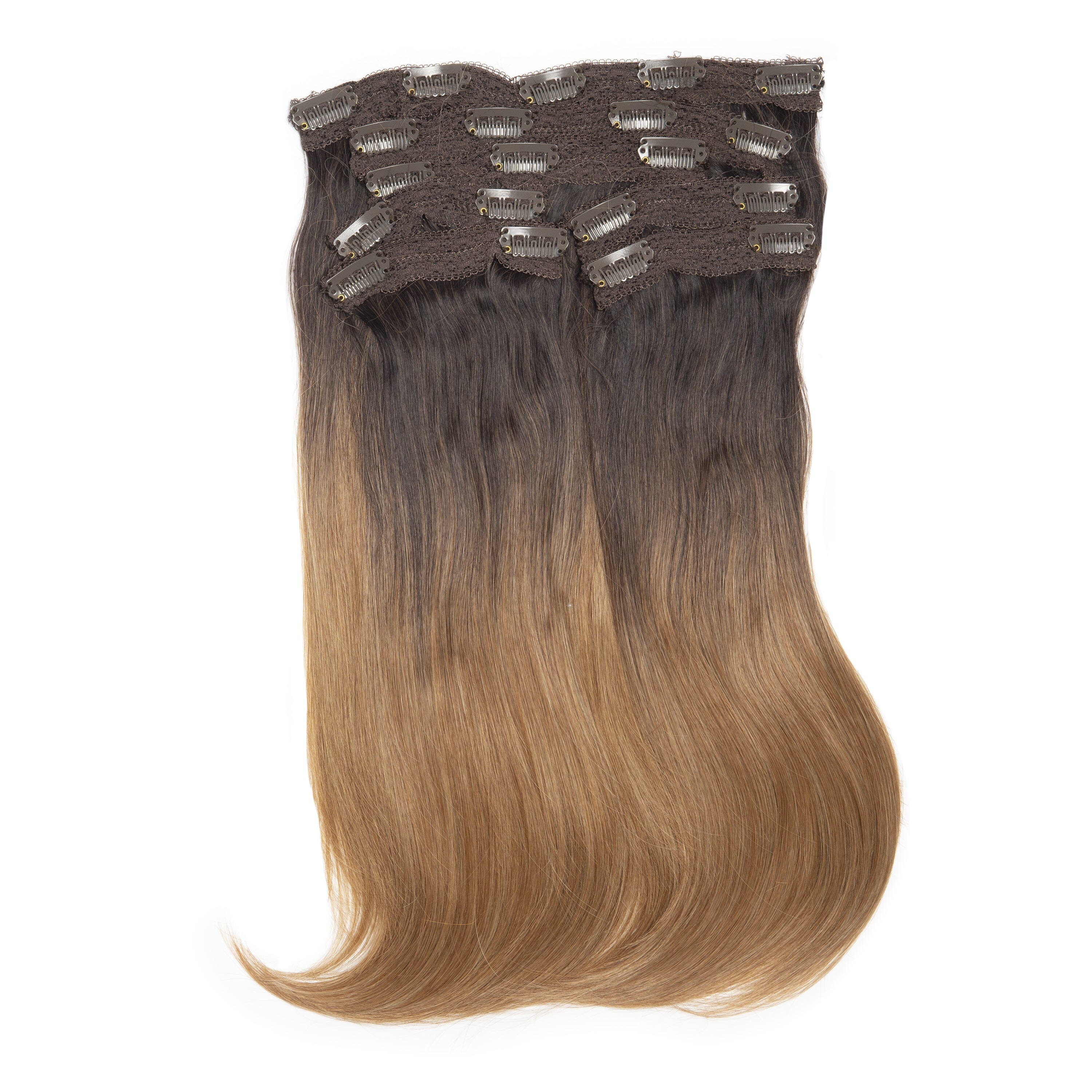 14" Silky Straight Clip In Hair Extensions Clip In Hair Extensions Easilocks 