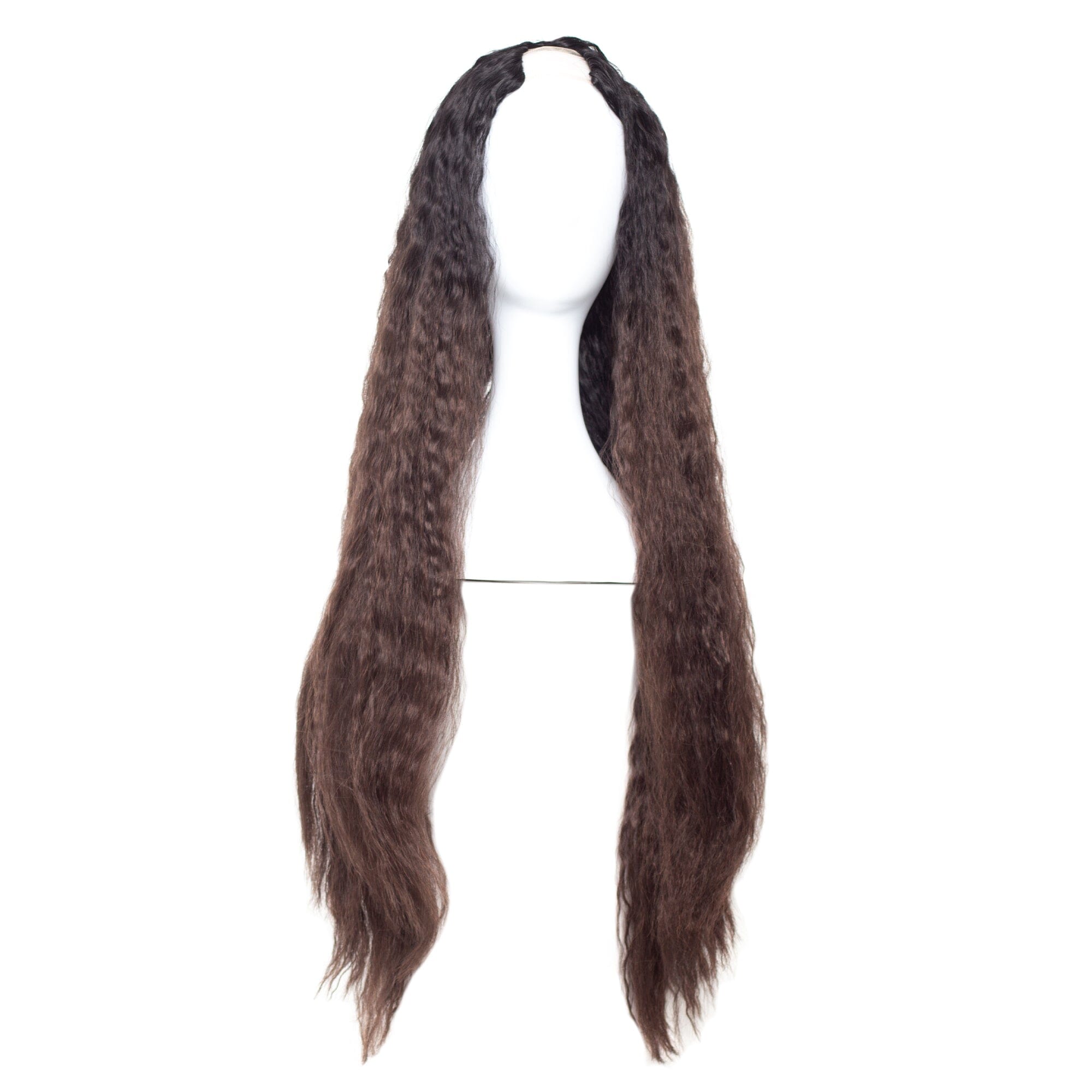 29" Natural Texture U Part Wig Easilocks Dark Brown Ombre 