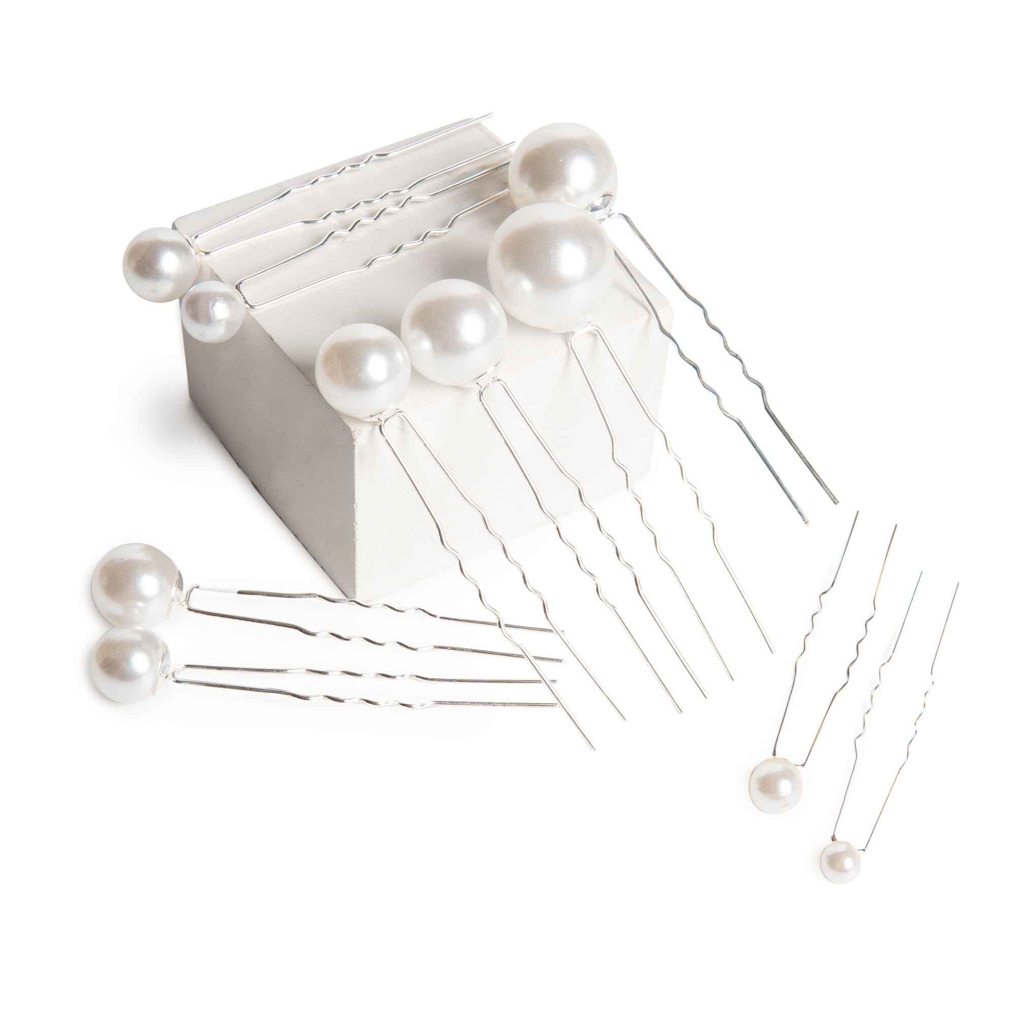 Pearl Hair Pins x 10 (7291955085507)