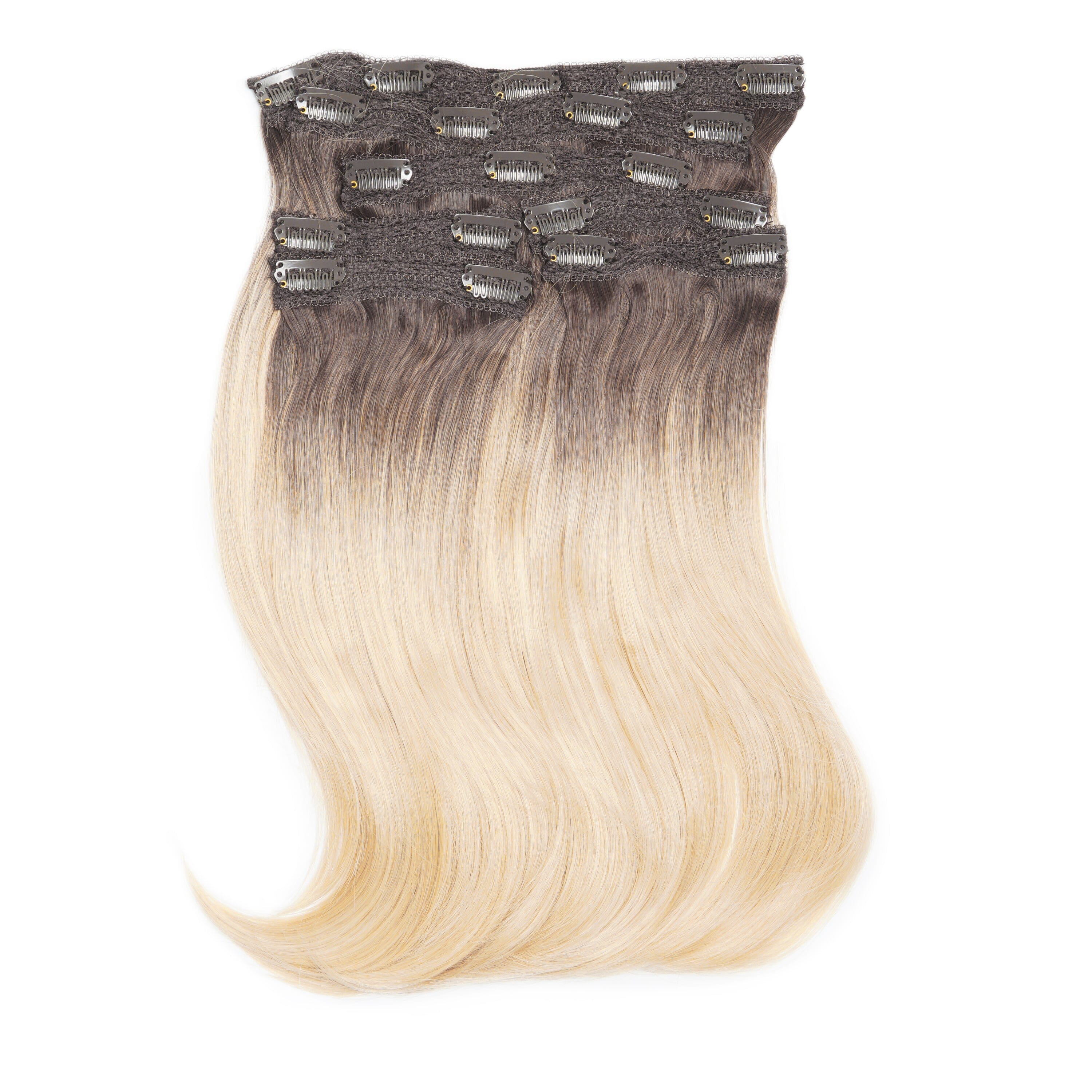 14" Silky Straight Clip In Hair Extensions Clip In Hair Extensions Easilocks 