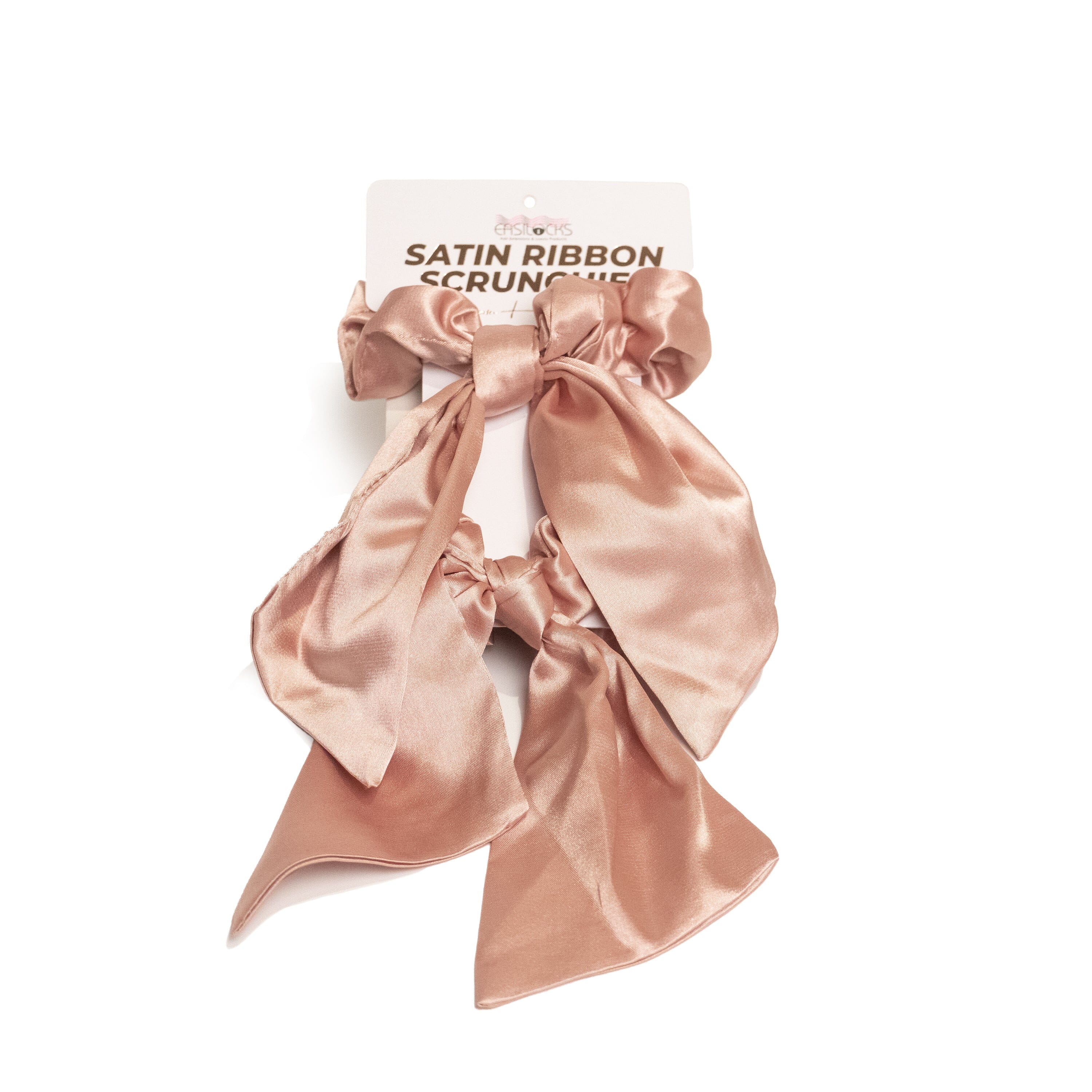 Satin Ribbon Scrunchie (Short) (7129677824195)