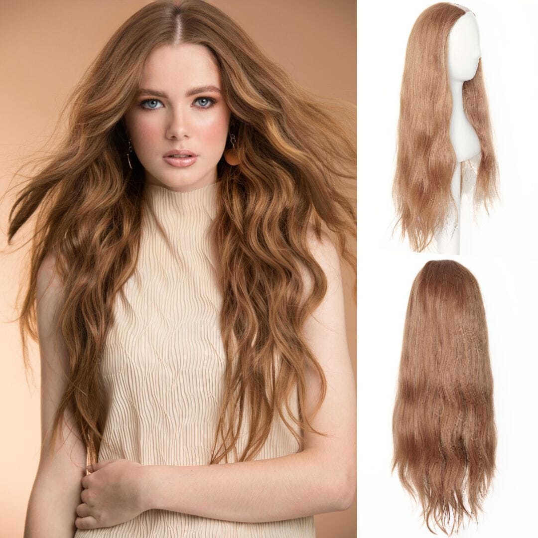 The Loose Wave HD Fibre 24" Lace U Part Wig U Part Wigs Easilocks Copper 