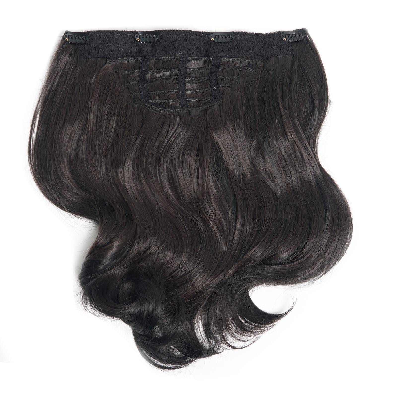 14" Clip In Bouncy HD Fibre Hair Piece (7418616381635)