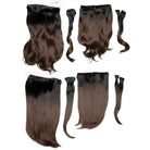 Olivia X Easilocks Straight & Wavy Full Collection Olivia X Easilocks Easilocks Dark Brown Ombre 