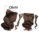 Olivia X Easilocks Wavy Collection Olivia X Easilocks Easilocks Mocha Brown 